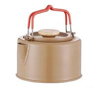 QuivyLivy Bouilloire d'ébullition - Réservoir d'eau de randonnée - Infuseur à thé compact - Cafetière en acier inoxydable 304 - Compatible avec les réchauds de randonnée - Pour pique-nique, voyage