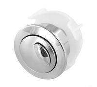 QuivyLivy Bouton de chasse d'eau double pour robinet de chasse Siamp à câble compatible avec Optima 50 Mécanisme de rechange à double rangée Noir mat (argent)