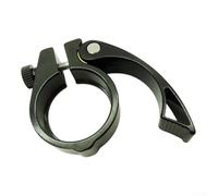 QuivyLivy Collier de serrage pliable en alliage d'aluminium de 38 mm avec mécanisme de libération rapide, creux antidérapant pour une connexion sécurisée du tube de selle de vélo