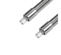 QuivyLivy Connecteur de tube à lait en acier inoxydable, longueur flexible de 22,9 cm, protection UV, connexion hermétique, pour machine à café (HP3)