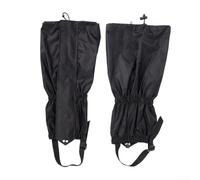 QuivyLivy Guêtres de randonnée légères et imperméables, housses de raquettes à neige en polyester avec bandes élastiques, garde-boue coupe-vent pour les jambes