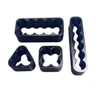 QuivyLivy Kit de fixation de soudure pour batterie au lithium, support de montage pour outils électriques, noir, différentes tailles, pour travaux de bricolage à la maison et à l'atelier (lot de 4)