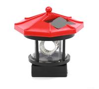 QuivyLivy Lampe solaire décorative de jardin, lumière de terrasse résistante aux intempéries (grand rouge)