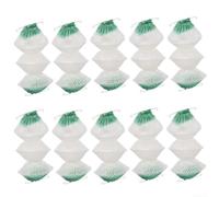 QuivyLivy Lot de 10 pièces pour abat-jour Coleman de rechange, 7 cm de | 7 cm de diamètre vert, tissu épais triple couche, pour lampes à gaz, kérosène propane, camping, travail de nuit