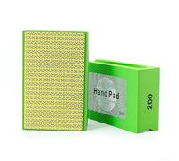 QuivyLivy Lot de tampons de polissage humides et secs - Grain grossier à fin - 60, 100, 200, 400 - Tapis arrière en mousse flexible pour meuleuse d'angle et courbé (grain 200)