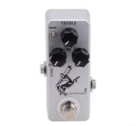 QuivyLivy Pédale Overdrive pour Mosky Silver Horse | 9,3 x 3,8 x 3,2 cm, coque en métal de qualité, interrupteur de dérivation véritable avec lumière LED