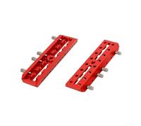 QuivyLivy Plaque à queue d'aronde en alliage d'aluminium rouge pour télescopes astronomiques, fente de guidage à double usage et rail de 44 mm, compatible avec les pinces Vixen (160 mm)