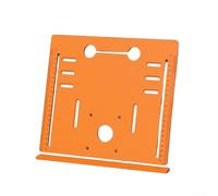 QuivyLivy Plaque de base pour machine de découpe pour le travail du bois avec angle de référence de 45 degrés et convient pour scies circulaires et meuleuses de 10,2 cm (28 x 25 cm)