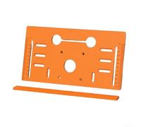 QuivyLivy Plaque de base pour machine de découpe pour le travail du bois avec angle de référence de 45 degrés et convient pour scies circulaires et meuleuses de 10,2 cm (28 x 15 cm)