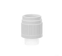 QuivyLivy Régulateur de débit d'eau pour pommeau de douche, valve de contrôle du débit d'eau en polypropylène, limiteur de débit de douche facile à installer, compatible avec la main (blanc)