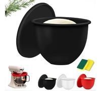 QuivyLivy Revêtement de bol en silicone, résistant à la chaleur, facile à nettoyer, protecteur, convient aux bols mélangeurs de 5 litres, passe au lave-vaisselle, réduction du bruit, multi-usage pour