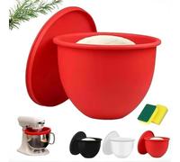 QuivyLivy Revêtement de bol en silicone, résistant à la chaleur, facile à nettoyer, protecteur, convient aux bols mélangeurs de 5 litres, passe au lave-vaisselle, réduction du bruit, multi-usage pour