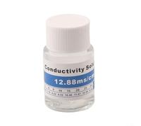QuivyLivy Solution d'étalonnage 12,88 MS/cm, tampon pH pour conductivité, test de salinité, liquide de mesure de laboratoire, agent tampon, capacité de 25 ml (12,88 ms/cm)