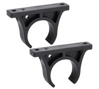 QuivyLivy Support de pagaie en plastique - 1 paire de fixations pour rames - Pour canoës, kayaks et bateaux à rames - Noir - Léger et compact - Facile à installer - Équipement pratique
