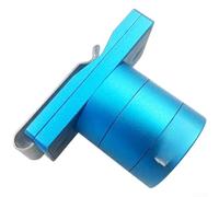 QuivyLivy Support magnétique pour craie de billard, étui à craie de billard en aluminium avec clip silencieux, récipient rond à soulever pour craie de billard, boîte de rangement en métal léger pour