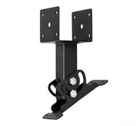 QuivyLivy Supports de support de pergola réglables, kit de support de toit en métal robuste pour abris extérieurs stables, supports de montage noirs résistants aux intempéries