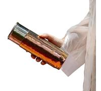 QuivyLivy Tasse de voyage en titane pur, tasse à thé isotherme légère, bouteille de camping gravée personnalisée, récipient portable pour boissons chaudes et froides, TA1 eau métallique (A)
