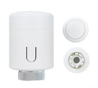 QuivyLivy Vanne de thermostat de radiateur intelligente pour Zigbee, thermostat d'ambiance de précision avec précision de 0,5 °C, fonction d'auto-entretien de la vanne automatique, pour Tuya