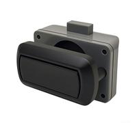 QuivyLivy Verrou à bouton-poussoir pour caravanes et camping-cars Swift - Mécanisme complet de remplacement avec ajustement réglable, finition chromée, alliage de zinc et matériau ABS (noir)