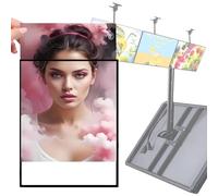 Quixnova Caisson Lumineux LED Mural avec Panneau d'affichage publicitaire rétroéclairé pour Restaurants, cafés et boutiques, Format Horizontal/Vertical, écran Fin HorizontalScreen-60×80cm