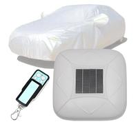 Quixnova Housse de Voiture Solaire Automatique avec télécommande, abri Portable Contre Le Soleil et Les intempéries, Protection extérieure intégrale pour berline, SUV et monospace 2L-D