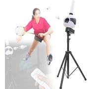 Quixnova Machine de Lancement de Badminton pour Adolescents, Enfants, Robot d'entraînement de Badminton Automatique avec télécommande/Angle réglable/Service à Point Fixe/Chute Automatique