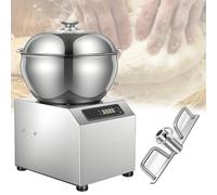 Quixnova Pétrin électrique à Spirale 5 kg/8 kg, en Acier Inoxydable, avec cuve Amovible et minuteur de 30 Minutes, pour Usage Domestique et Commercial 8kg