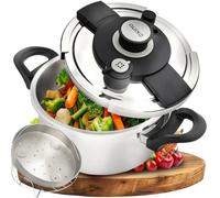 QUIXO Autocuiseur 4L VitaSmart Cocotte Minute Induction | Fermeture QuickSafe avec Signal de cuisson NutriBoost (4L Set)