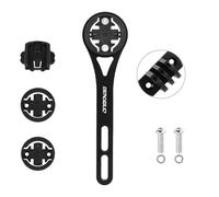 Quixotical Support GPS Intégré VTT Avant, Support Garmin Compatible Garmin Edge & Varia, Wahoo, Bryton et Cateye, Fixation Ordinateur de Vélo pour Guidon