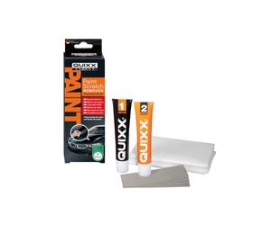 Quixx 1811903 Efface Rayures, 25 g (Lot de 2) | 25g de polish/25g de finition/2 lingettes/4 de papier de verre