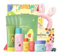 QUIYUM Coffret Cadeau Soins du Visage 11 Pièces - Kit Routine Hydratante