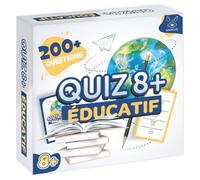 Quiz Éducatif 8+ Jeu de Cartes avec 200+ Questions pour Enfants et Famille | Dès 8 Ans | Jeu Ludique et Intellectuel | Idéal pour École Maison Soirées en Famille ou Entre Amis