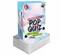 Quiz Pop sur les Paroles - Édition Années 90 et 2000 : Jeu de questions-réponses musicales amusant et nostalgique, idéal pour une soirée pop culture rétro entre ados et adultes en famille (1PCS)