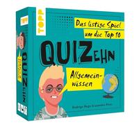 QUIZehn - Connaissances générales Le Jeu astucieux pour Le Top 10e Jeu de fête avec 100 Questions de Quiz erronées sur des Connaissances Vraiment inutiles