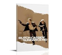 QUJIAOFUMEISUU Butch Cassidy And The Sundance Kid Poster esthétique sur toile Décoration murale avec cadre Butch Cassidy et le Sundance Kid-1 20 x 30 cm