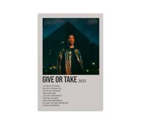 QUJIAOFUMEISUU Impression sur toile décorative « Give Or Take by Giveon » - Décoration murale esthétique - 60 x 90 cm - Sans cadre - Give Or Take by Giveon