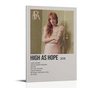 QUJIAOFUMEISUU Impression sur toile « High As Hope » de Florence + The Machine - Impression sur toile - Décoration murale esthétique - 20 x 30 cm - Cadre haut comme l'espoir par Florence + la machine