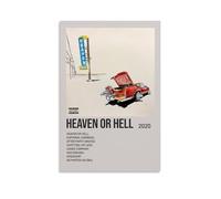 QUJIAOFUMEISUU Poster décoratif sur toile Heaven Or Hell par Don Toliver - Impression sur toile esthétique - Décoration murale sans cadre par Don Toliver - 20 x 30 cm