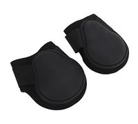 Qukaim 1 paire de bottes de soutien pour cheval en néoprène avec coque en polyuréthane pour les sports à grande vitesse, noir, taille L, protection sécurisée, bottes de tendon, bottes de sport