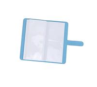 Qukaim Album photo universel 80 pochettes en polyuréthane avec porte-cartes pour Polaroid/Square SQ1/SQ20/SQ10/SQ6/SP, bleu, rangement de photos pour photos carrées, design compact