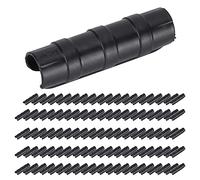 Qukaim Anneau en métal agrafes boucle 2.0 M clou kit pince outil pour poulet, lapin cage, 20 rouleaux de ruban adhésif de jardin PE, 12 gobelets à boire pour oiseaux, 100 pinces de serre