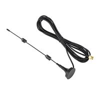 Qukaim Antenne magnétique à ventouse 2,4 GHz WiFi 8 dBi à gain élevé, antenne à ventouse magnétique femelle SMA pour module sans fil, carte réseau, câble de 3 m