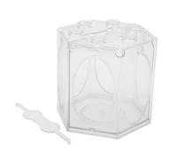 Qukaim Aquarium hexagonal en forme de lanterne, aquarium portable en forme de lanterne, aquarium miniature paysage, design transparent, idéal pour la décoration de la maison, 25,4 cm