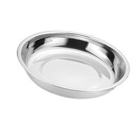 Qukaim Assiettes rondes en acier inoxydable 304 - Assiettes rondes en acier inoxydable 304 - Assiettes creuses épaisses de 16 cm de diamètre - Idéales pour les repas et la vaisselle en plein air