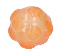 Qukaim Balle couineuse en TPR pour chiens de taille moyenne et petite, rebondissante et flottante, nettoyage des dents, orange