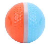 Qukaim Balle interactive intelligente pour chien, balle roulante automatique activée par le mouvement, lumières LED, étanche IP54, rechargeable, bleu clair et orange