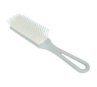 Qukaim Brosse démêlante portable pour cheveux, brosse de massage ventilée avec résistance au glissement et trou de suspension, vert