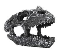 Qukaim Caverne de reptile en résine pour lézard - Simulation de crâne de serpent - Décoration de paysage pour lézards, araignées et scorpions