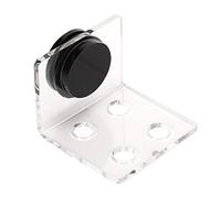 Qukaim Coral Bracket Lot de 100 supports en acrylique avec ventouses puissantes, pieds de support pour séparateur d'aquarium, design à 4 trous, noir