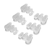 Qukaim Correcteur d'orteil Hammertoe Correcteur, 3 paires de coussinets d'orteils en silicone de qualité médicale souple avec 2 boucles séparatrices, transparent
